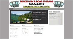 Desktop Screenshot of bunchsrvandboatstorage.com